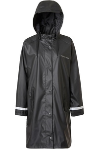 2025 Mountain Horse Womens Drizzle Rain Poncho 345401 - Black